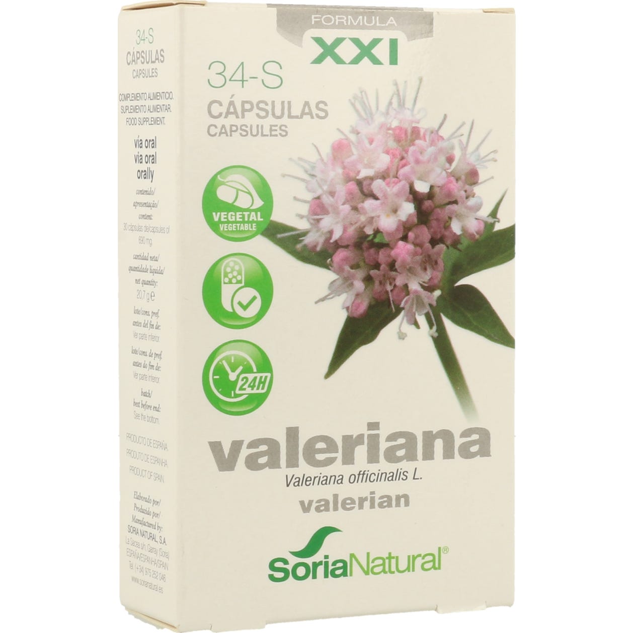 Soria Natural Valeriana Comprimidos Retard 30comp