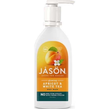 Jason Natural , Gel De Baño, Albaricoque Brillante, 30 Fl Oz (887 Ml) - Imagen 3