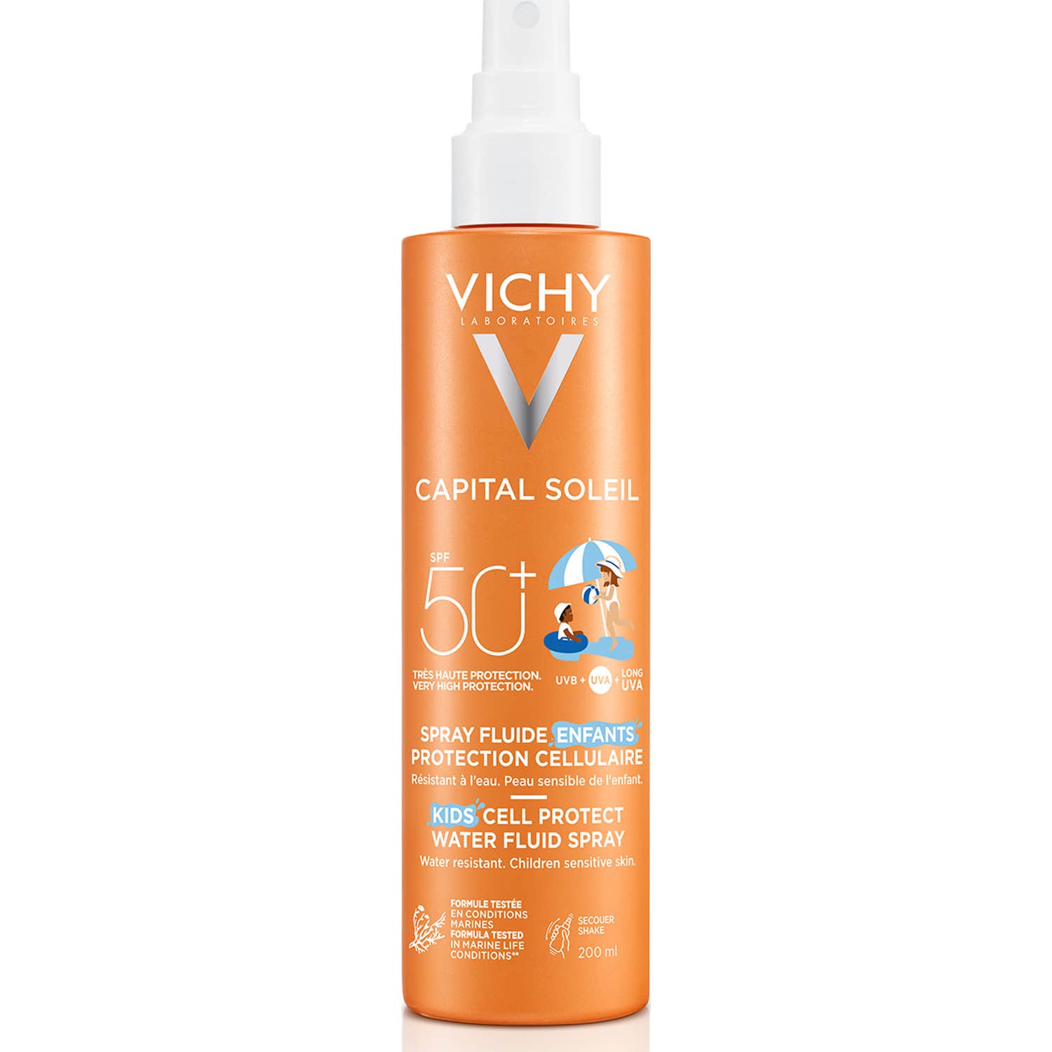 Vichy Capital Soleil Kids Cell Protect Water Fluid Spray SPF50+ 200ml