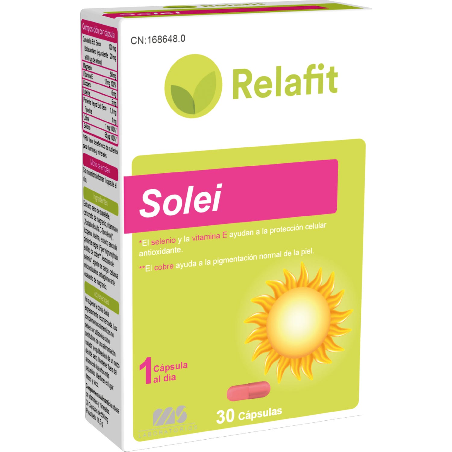 Relafit Solei 30 cápsulas