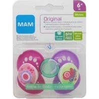 MAM Original chupete tetina silicona 6 M+ 2 uds