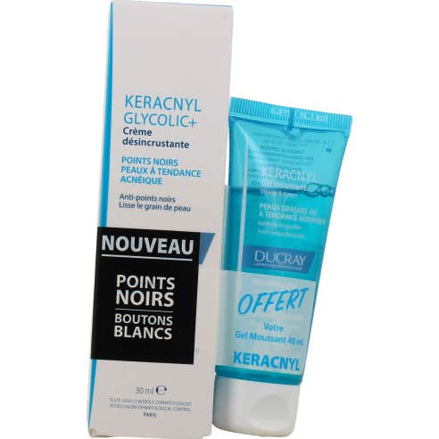 Ducray Keracnyl Glycolic+ 30ml + Gel Limpiador 40ml