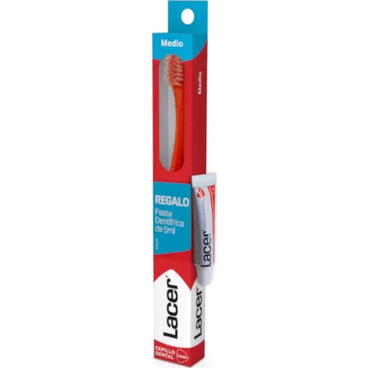Lacer Cepillo Dental Medio 1 ud + Pasta Dentífrica 5 ml