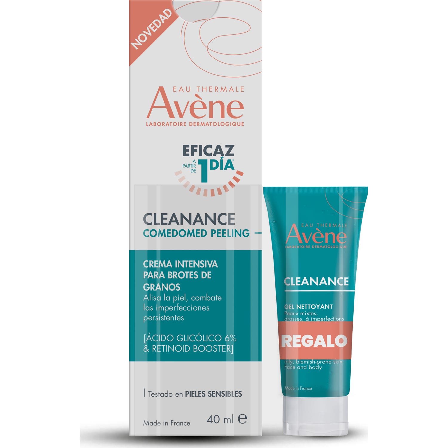 Avène Pack Cleanance Comedomed Peeling 40ml + Gel Limpiador 15ml