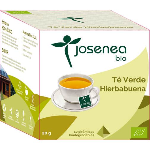 Josenea Verde Té Hierbabuena Bio 10 Pirámides En Sobre