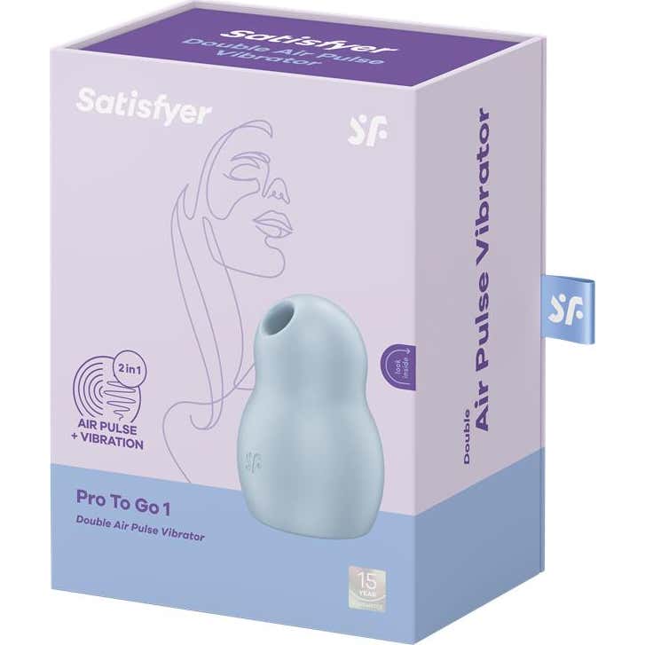 Satisfyer Pro To Go 1 Estimulador y Vibrador Azul 1 ud
