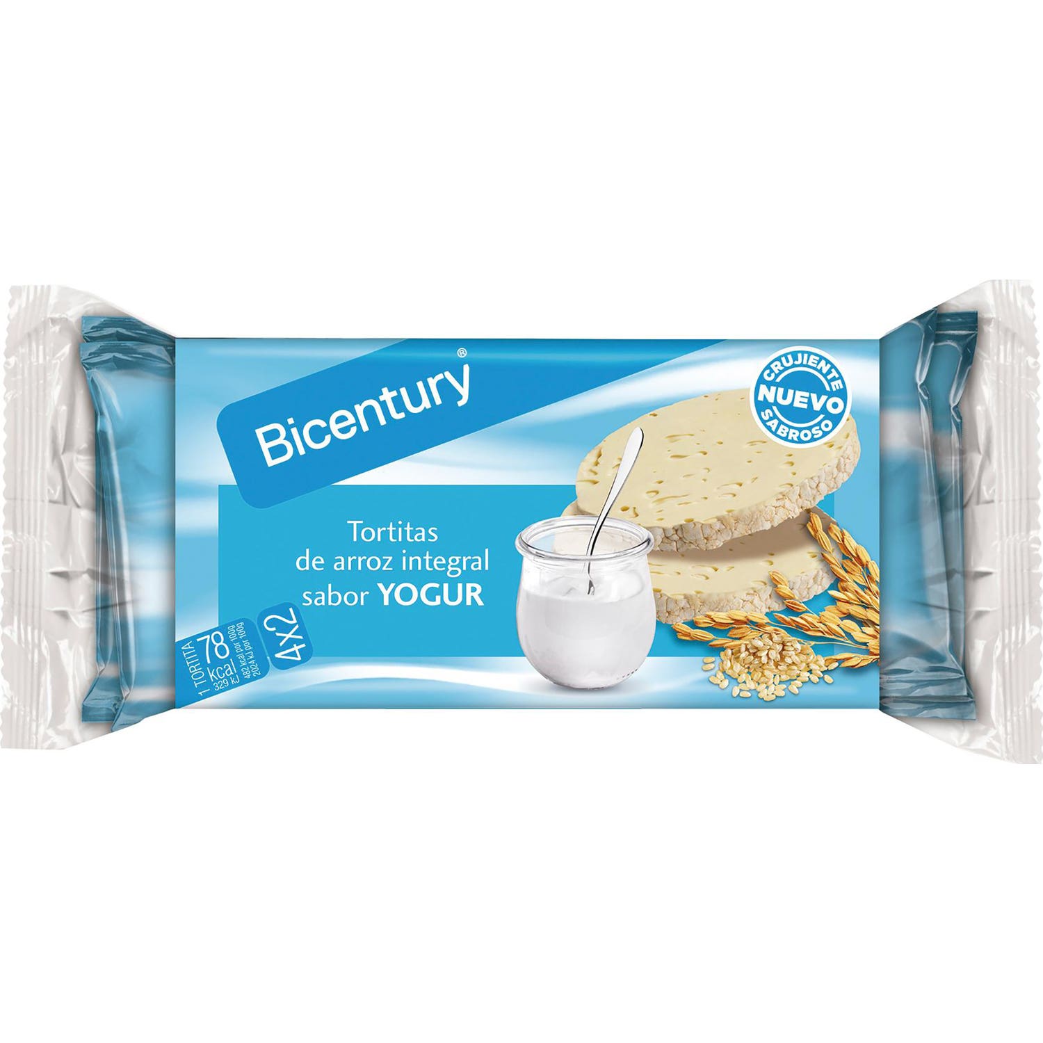 Bicentury Tortitas Arroz Integral Yogurt 130 g