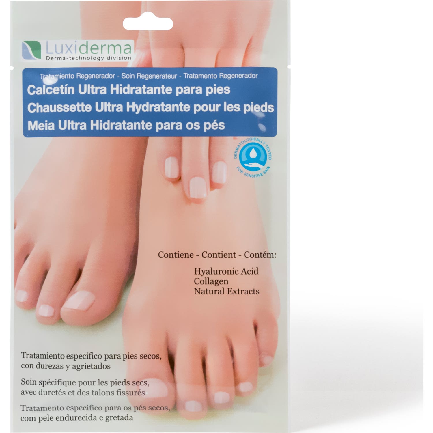 Luxiderma calcetín ultra hidratante pies secos 1ud
