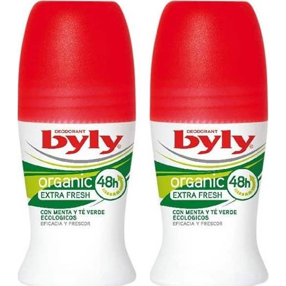 Byly Organic Extra Fresh Desodorante Roll-On 2x50ml