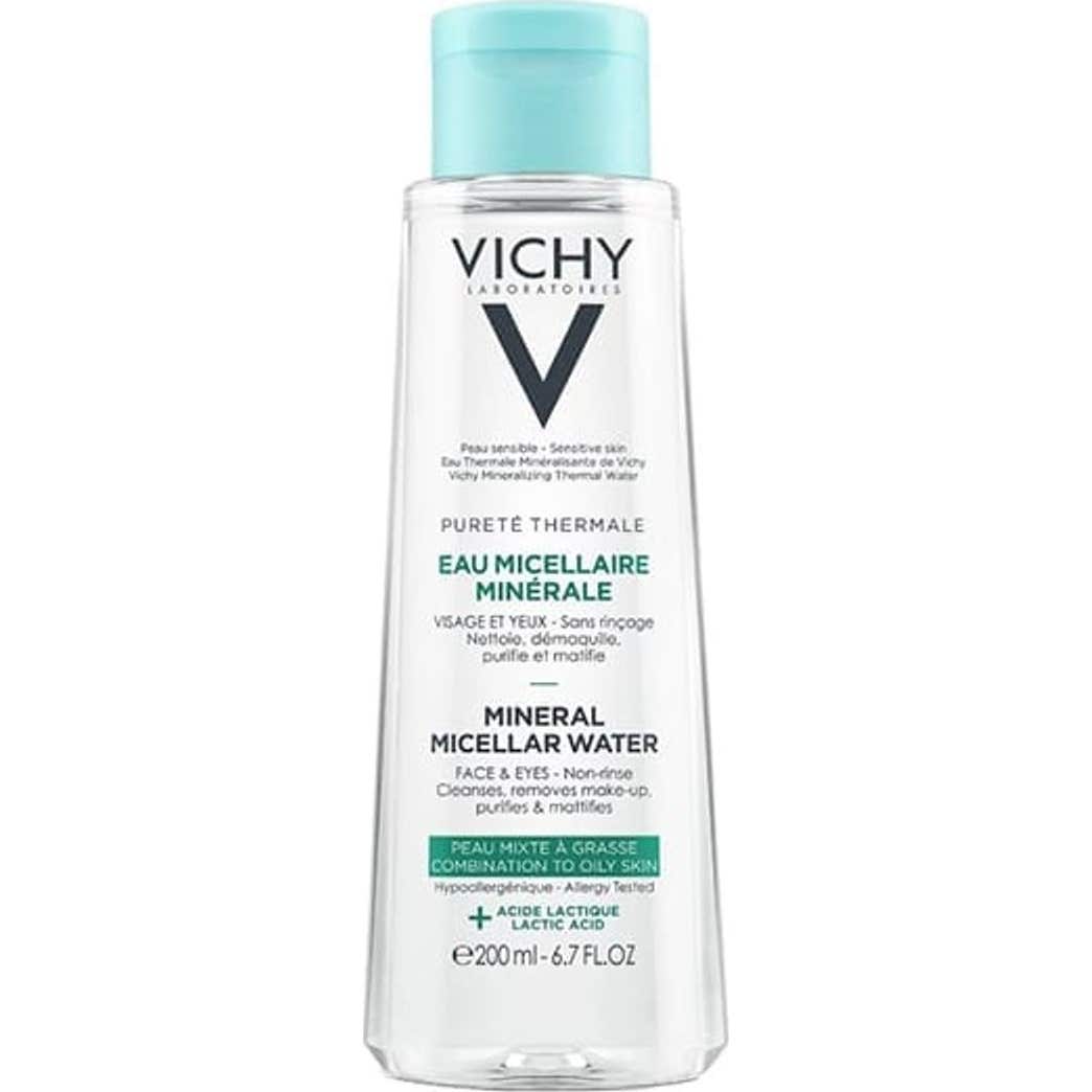 Vichy Pureté Thermale Agua Micelar Mineral Piel Mixta Grasa 200ml