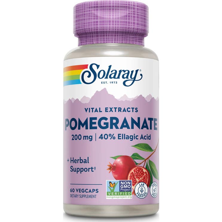 Solaray 10 X Pomegranate 60 Cápsulas Fáciles De Tragar - Imagen 3