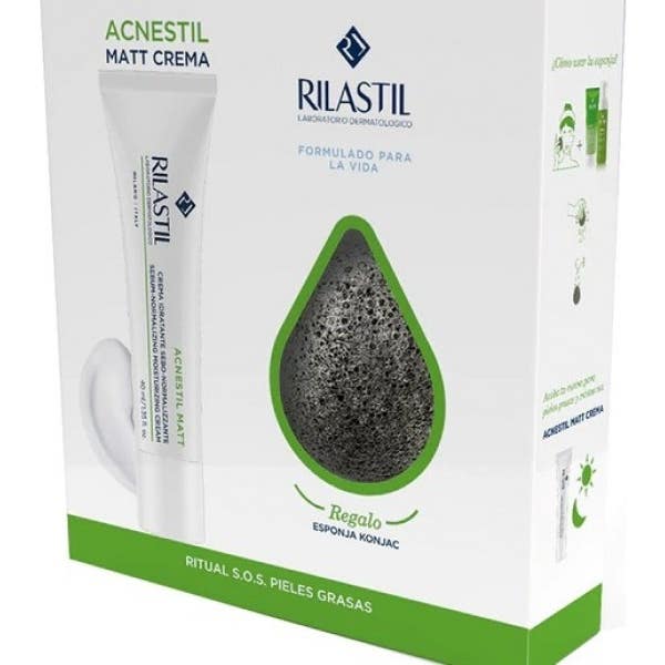 Rilastil Pack Acnestil Matt Crema + Esponja Konjac 1 ud