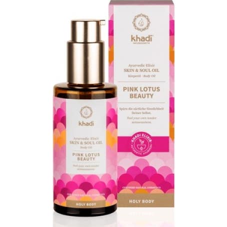 Khadi Aceite Elixir Ayurveda Loto-Rosado 100 ml