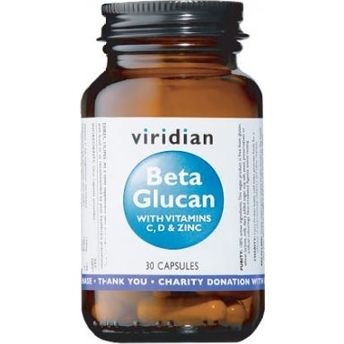 Viridian 5 X Beta Glucan Complex 30 Cápsulas - Imagen 2