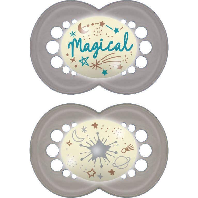 MAM Chupete Original Night Silicona 16+ Neutro 2 uds