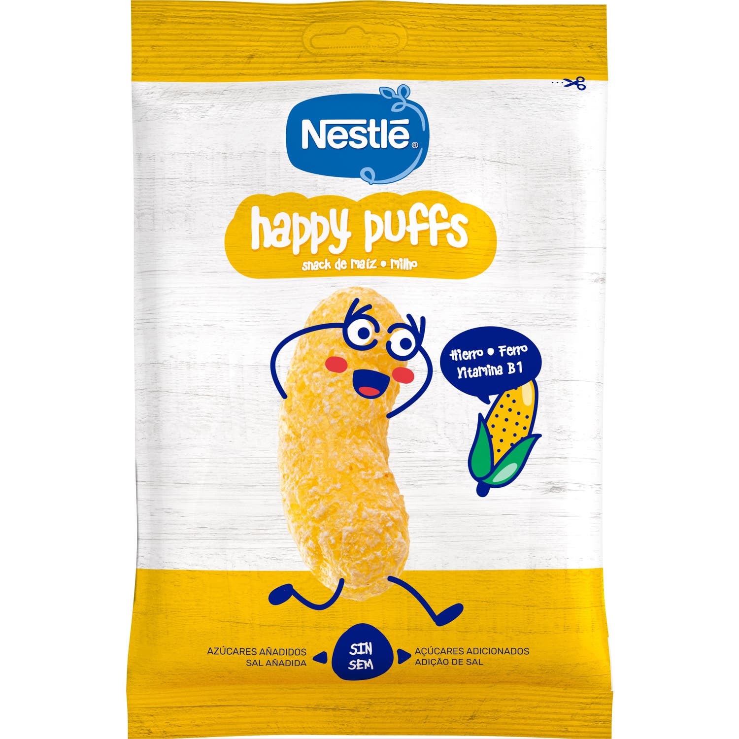 Nestlé Happy Puffs Snack Maíz 28g