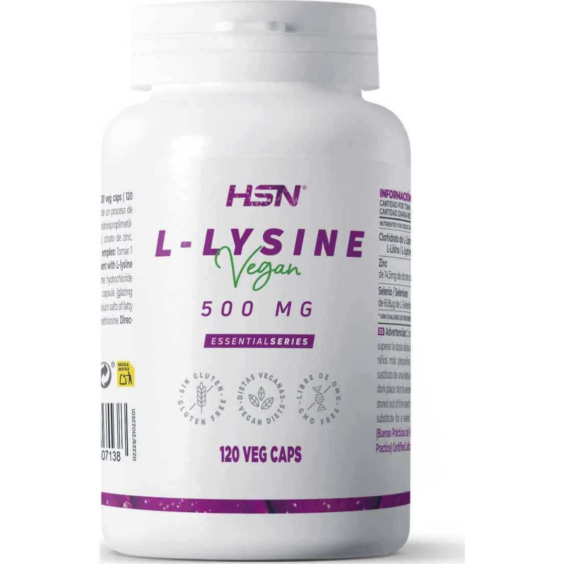 HSN L-Lisina 500mg 120vcaps