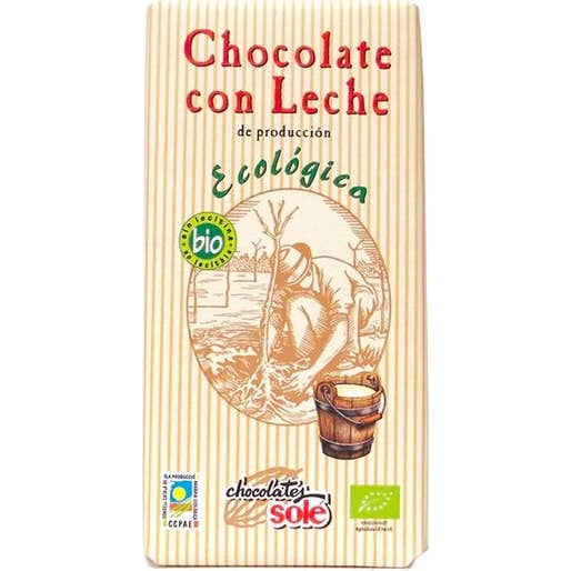 Chocolates Solé Choco Leche Eco sin Gluten 100g