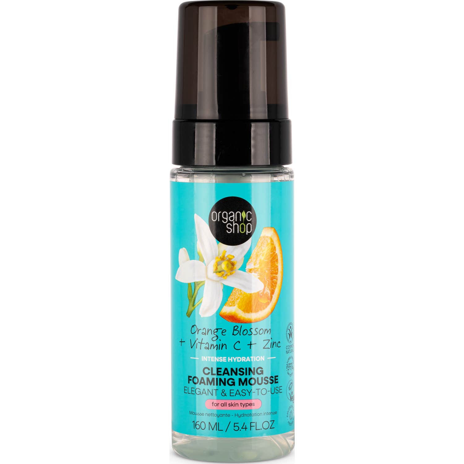 Organic Shop Cleansing Foaming Mousse Hidratación Intensa 160ml