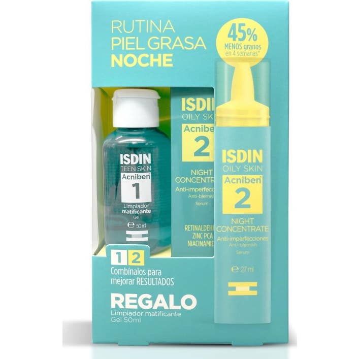 Isdin Pack Acniben Rutina Piel Grasa Noche