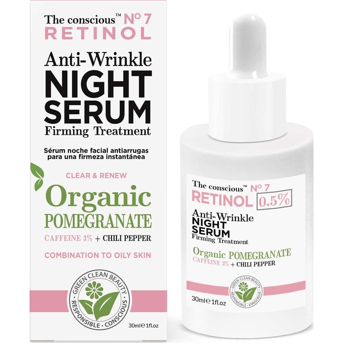 Biovène The Conscious Retinol Anti-Wrinkle Night Serum Firming Treatment 30ml