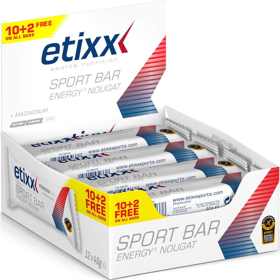 Etixx Energy Sport Barritas Turrón 12uds