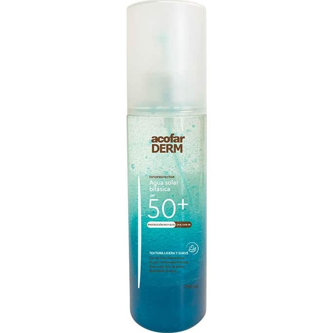 Acofarderm SPF50+ Agua Solar Bifásica 200ml