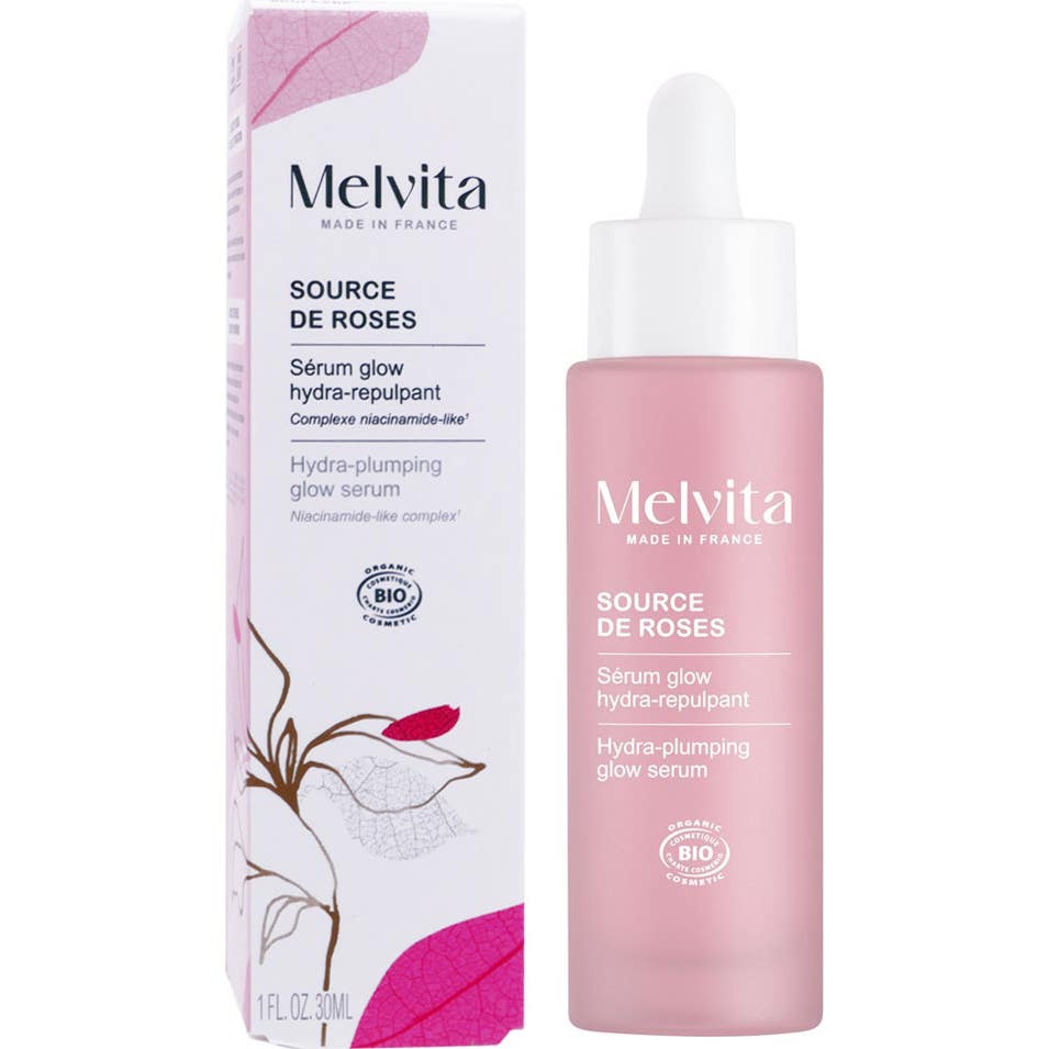 Melvita Source de Roses Sérum Glow Hydra Repulpante Bio 30 ml