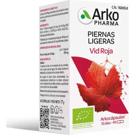 Arkopharma Arkocápsulas Vid Roja 45caps