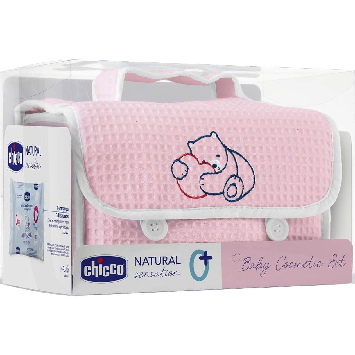 Chicco Natural Sensation Set Piqué Rosa