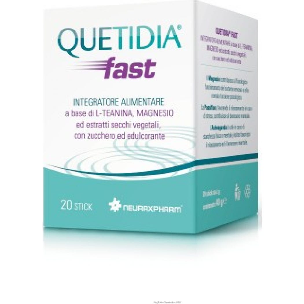 Quetidia Fast 20 Stick de Neuraxpharm Italy | Natural Doctor