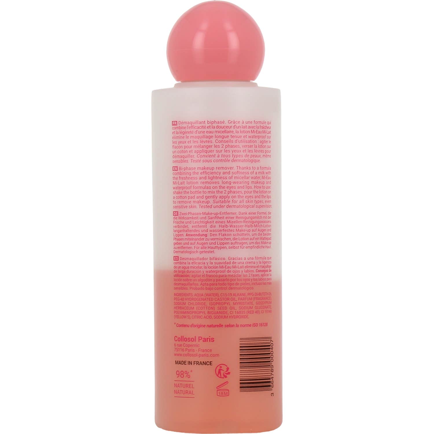 Collosol Mi-Eau Mi-Lait Desmaquillante Bifásico 150ml Collosol Mi-Eau Mi-Lait Desmaquillante Bifásico 150ml