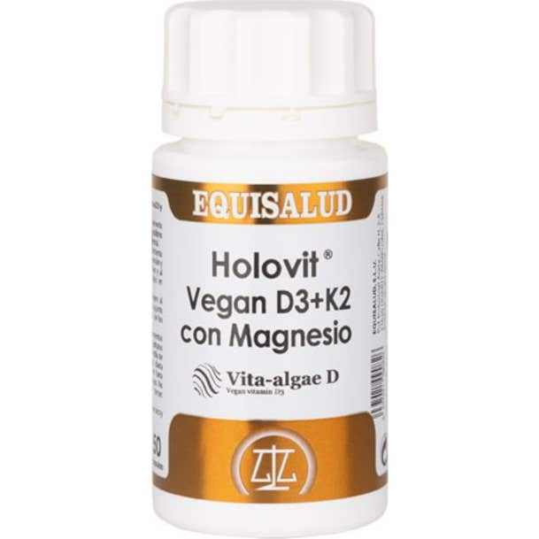 Holovit Vegan D3 + K2 con Magnesio 50 caps