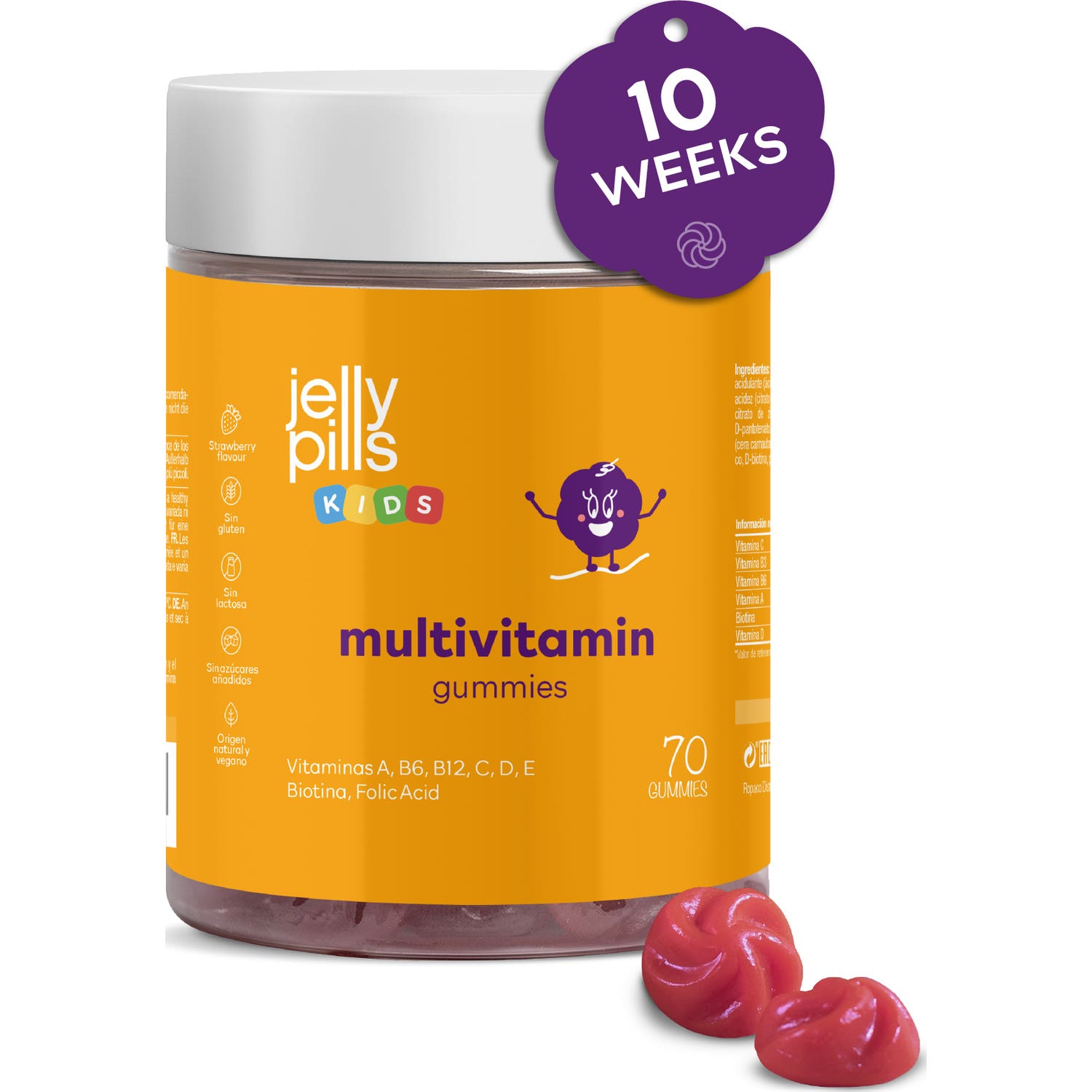 Jelly Pills® Kids Multivitamin Gummies 70uds