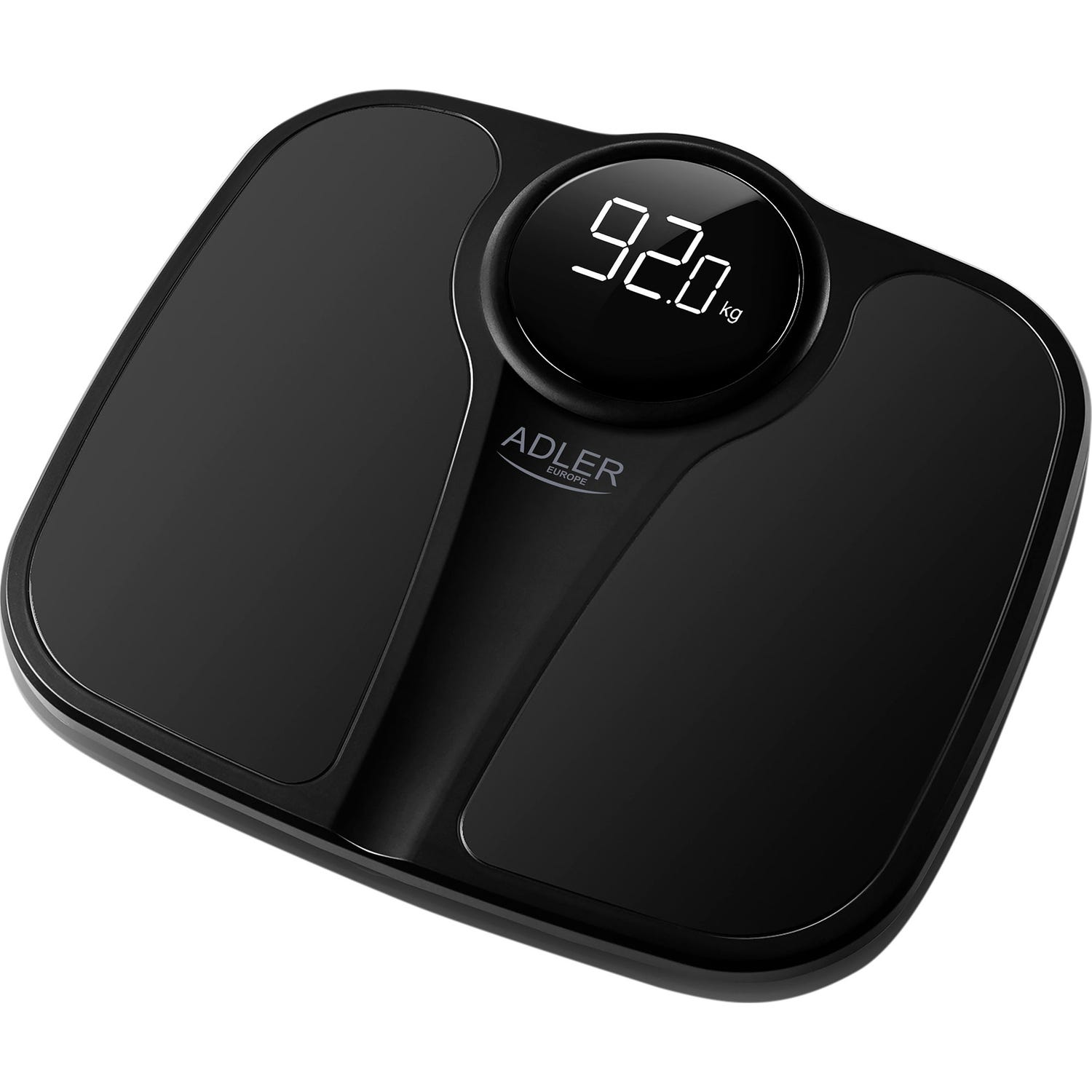 Adler Báscula Baño Digital 180Kg Negro Sc1124B 1ud