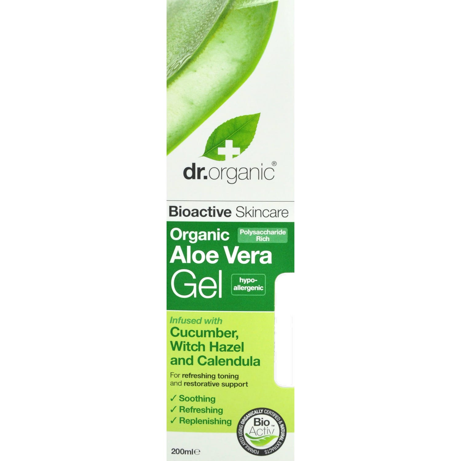 Dr.Organic Aloe Vera gel con Cetriolo 200 ml