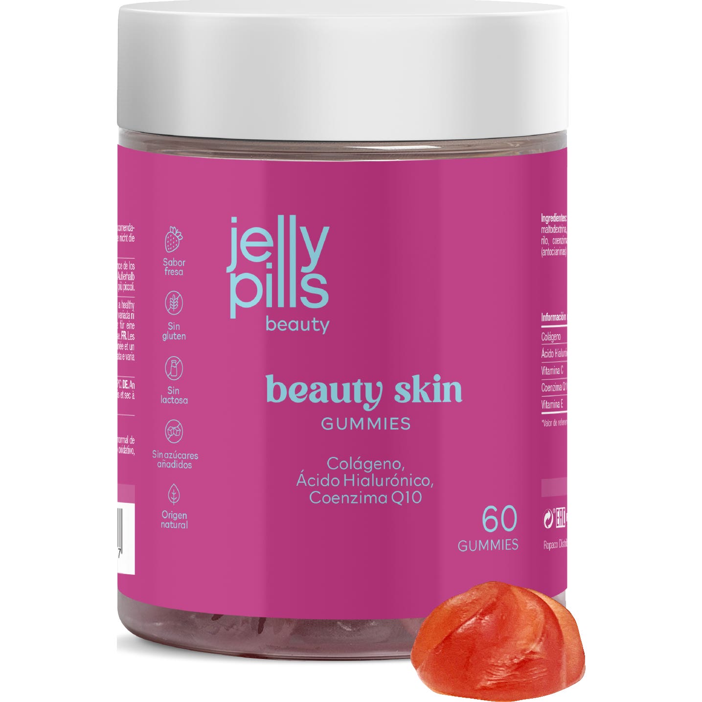 Jelly Pills® Beauty Skin Colagen Gummies 60uds | Natural Doctor