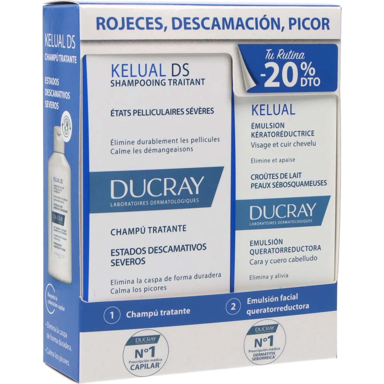 Kelual DS Pack Champú Tratante + Emulsión Queratorreductora