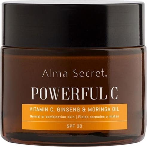 Alma Secret Antiedad Iluminadora con Vitamina C, ginseng y Moringa Spf30 50 ml