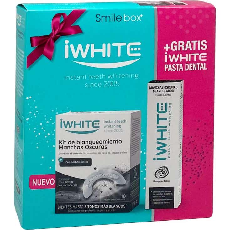 iWhite Kit Blanqueamiento Manchas Oscuras 10 Moldes + Dentífrico