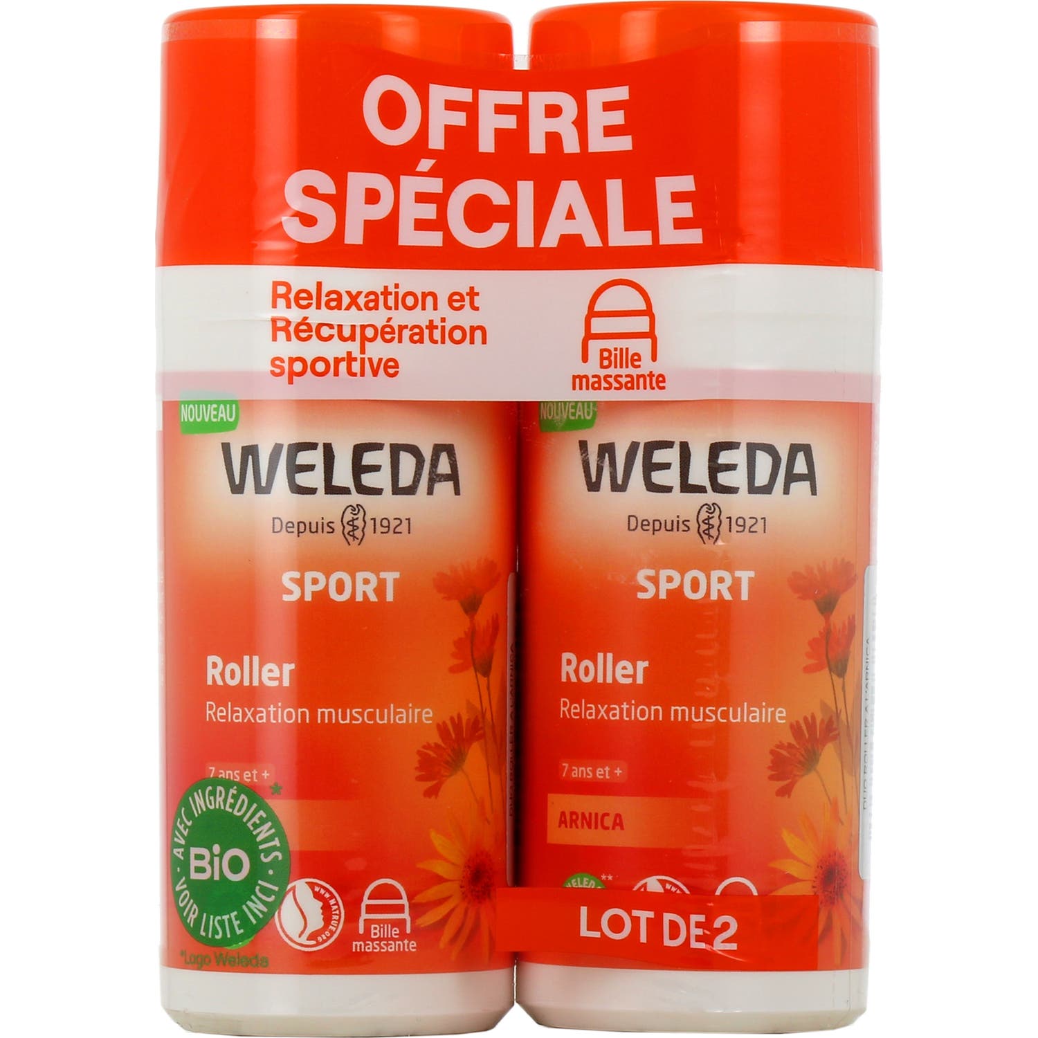 Weleda Sport Roller Árnica 2x75 ml