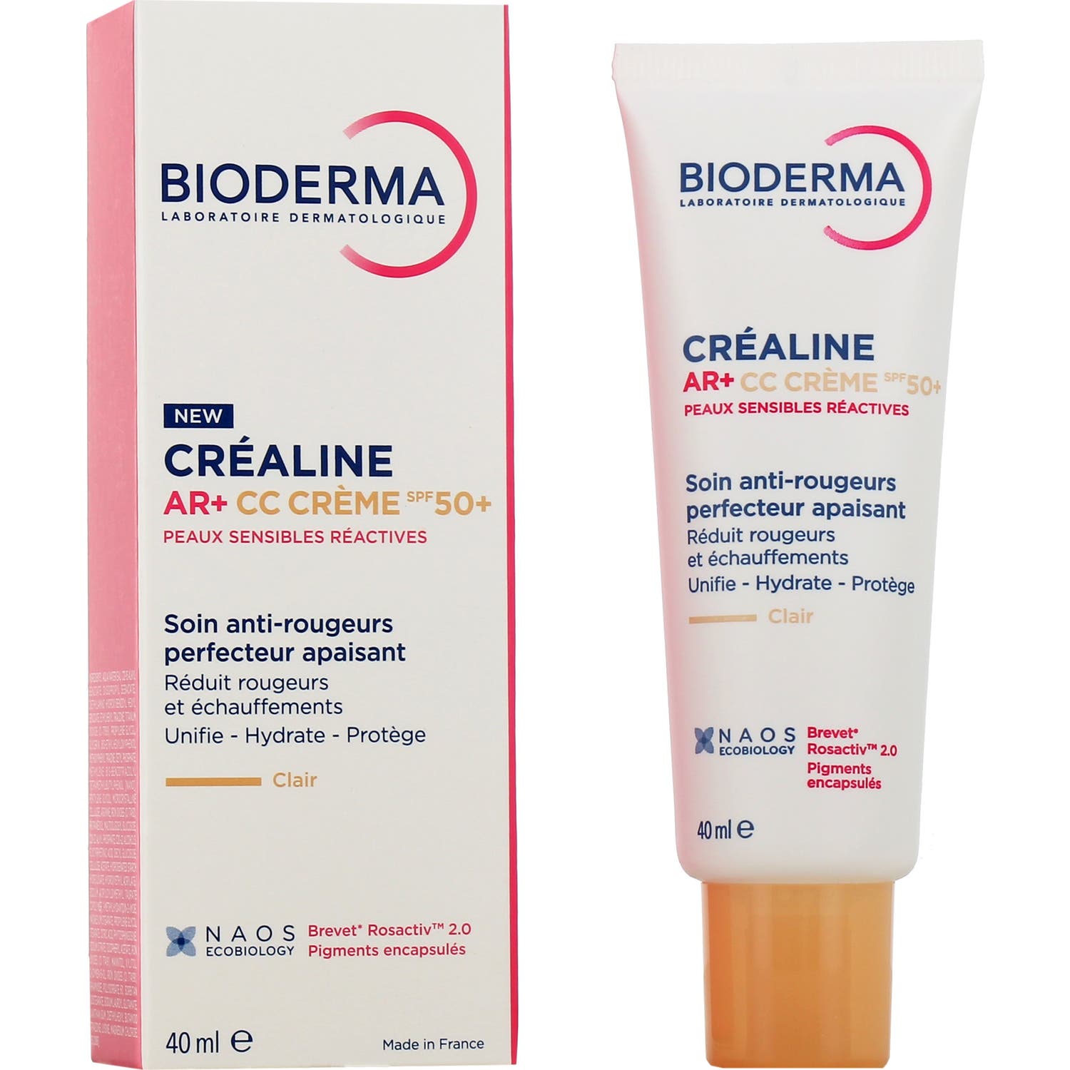 Bioderma Crealine AR+ CC Crema Spf50+ Tono Claro 40ml