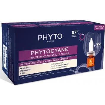 Phytocyane Tratamiento Anticaída Progresiva Mujeres 12uds