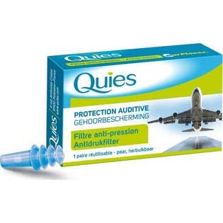 Quies tapones oído silicona anti-presión adultos 2uds