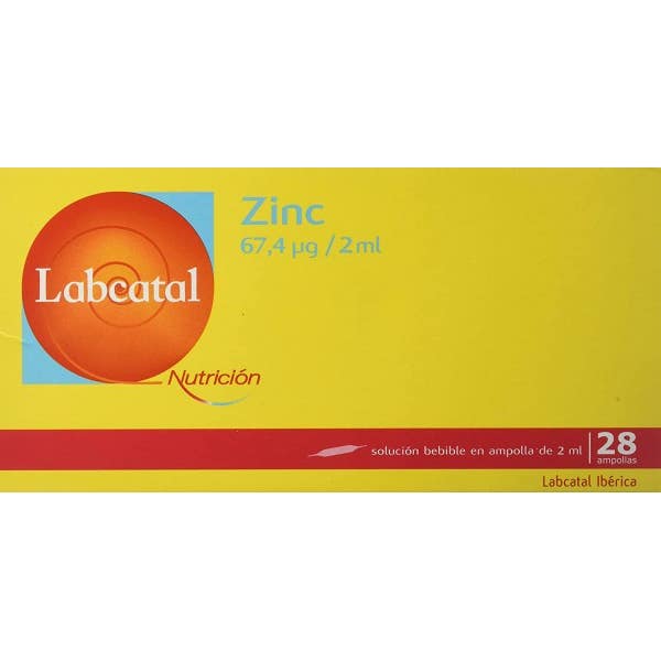 Labcatal Carne/Roja 18 Zinc 28 Ampollas 2 Ml