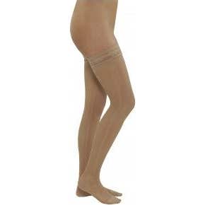 Medilast media larga con blonda color negro T-M 1 par