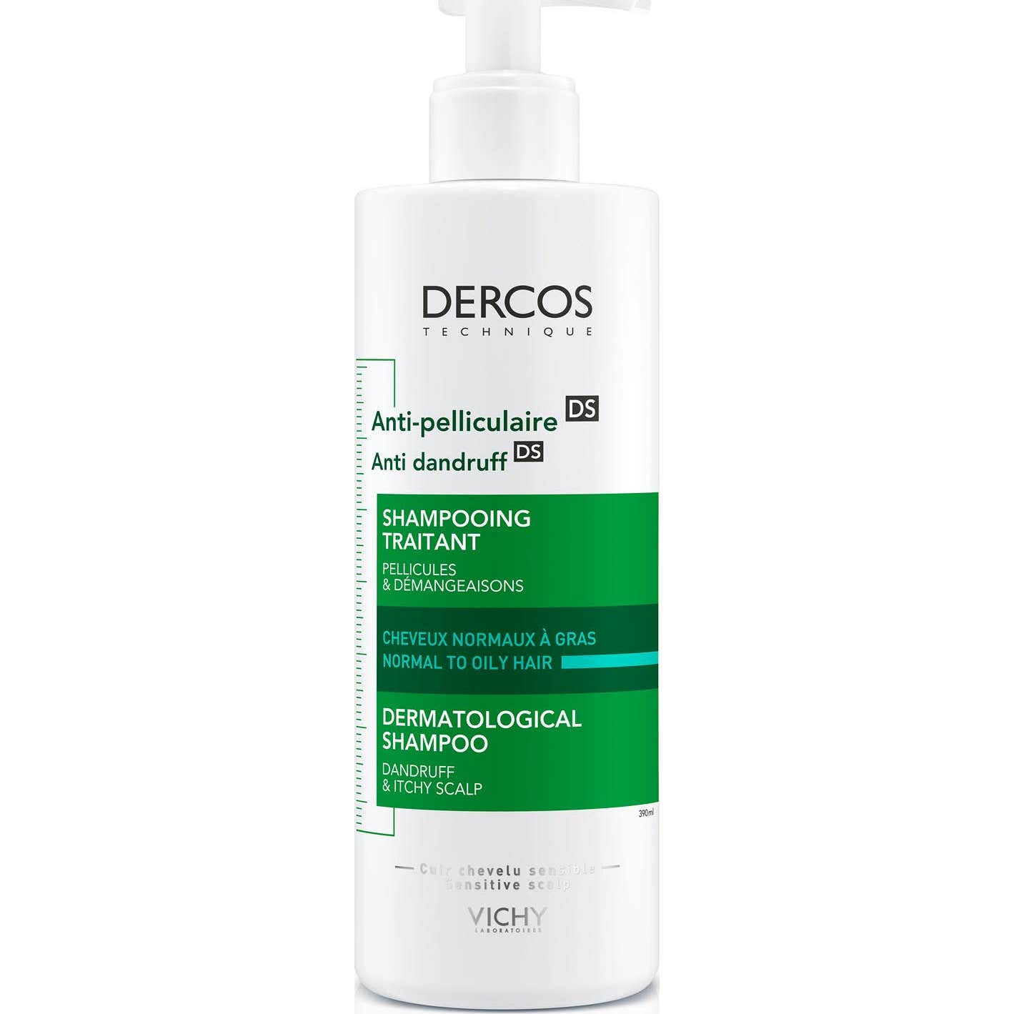 Vichy Dercos Technique Anticaspa DS Champú Cabello Normal Graso 390ml
