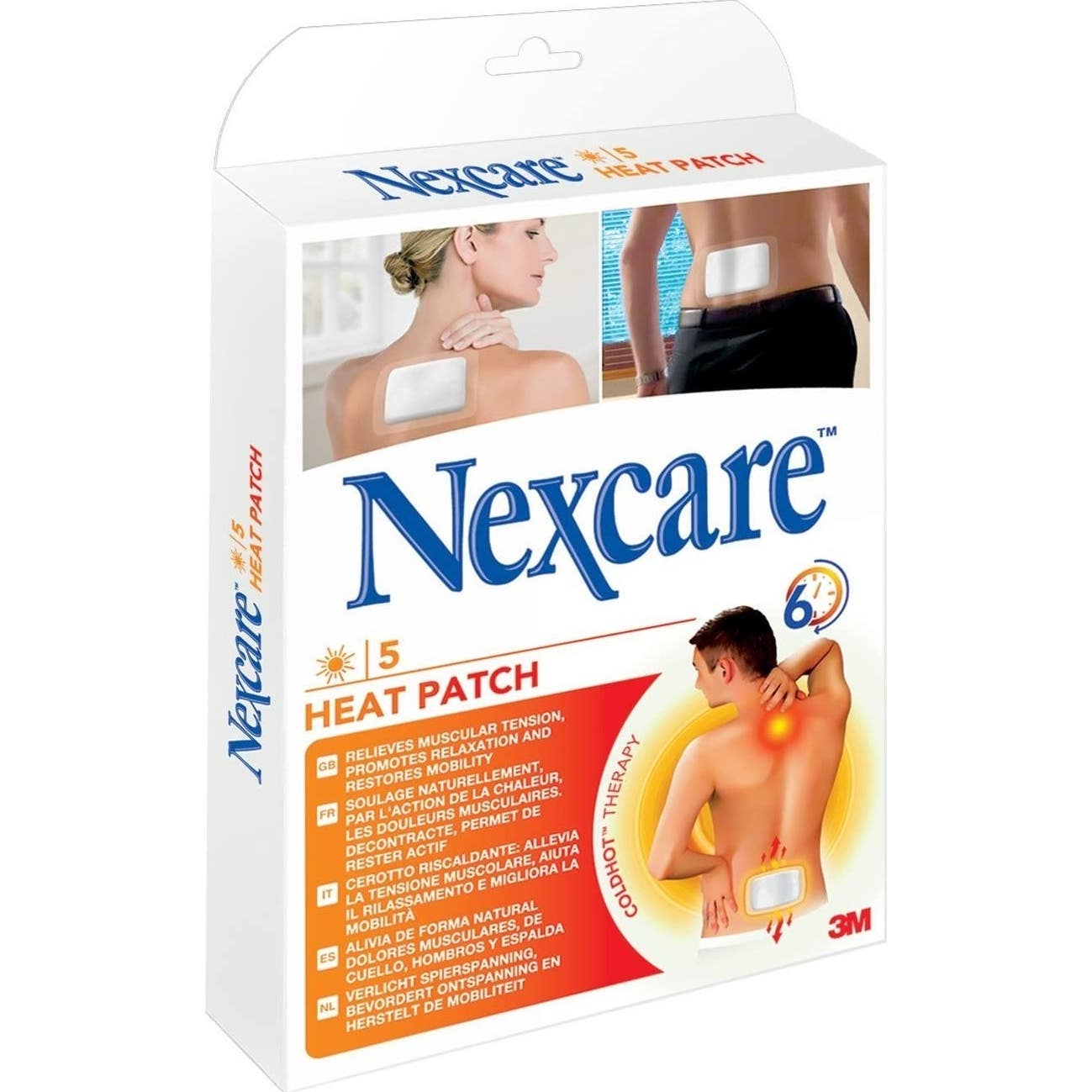 Nexcare® parche térmico 9,5x13cm 5uds