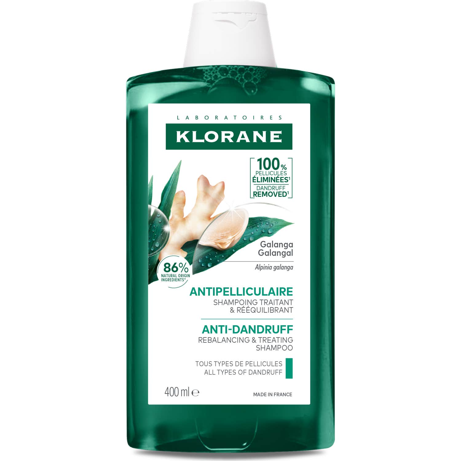 Klorane Champú Anticaspa a la Galanga 400ml