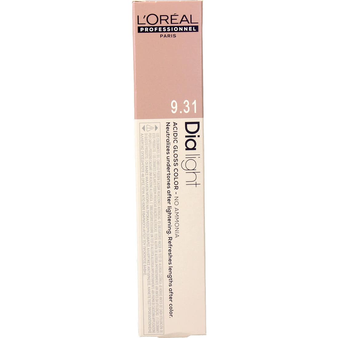 'L''Oreal Dia Light Tinte Cabello Sin Amoníaco Nro 9.31 50ml'